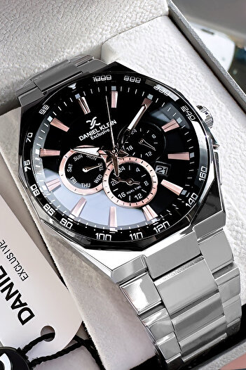 Daniel Klein Men's Wrist Watch and Bracelet Gift Dfndkh4338