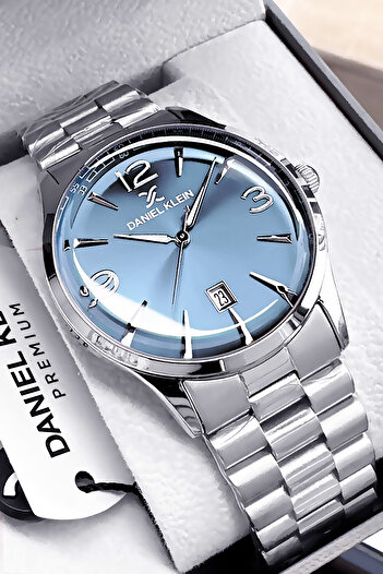 Daniel Klein Premium Father's Day Men's Wristwatch Waterproof Silver Color Steel Band Gift Bracelet Dker2058C3