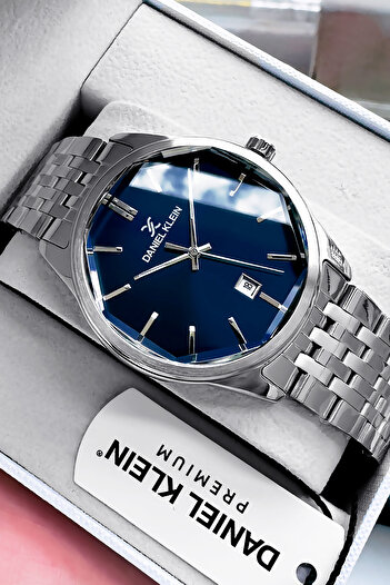 Daniel Klein Original Men's Wristwatch 3 Atm Waterproof Silver Color Steel Strap + Bracelet DKER2037C3