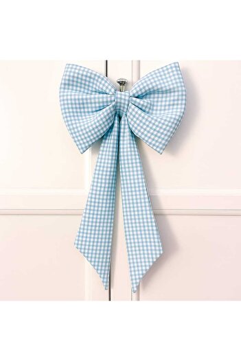 Hobizer Door Ornament Red, Blue, Pink, Orange, Green, Black Bow Ribbon Gift Ornament 40X50 cm