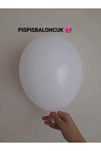 BalonEvi 50’li -Beyaz- Şeffaf- Metalik Gri-Balon Seti – Parti Süsleme Balonları
