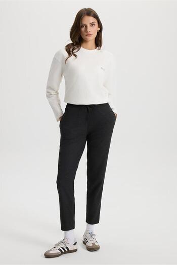 VENA Alian Beli Elastic Waist Trousers - Anthracite