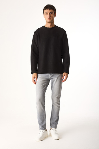 VENA Φούτερ με λαιμόκοψη Crew Oversize 100% βαμβάκι