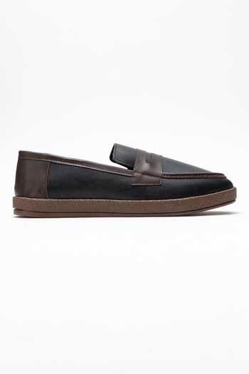 by selvi Lukka Shoes Livya Чоловічі чорні лофери зі штучної шкіри з гантом