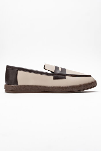 by selvi Lukka Shoes Чоловічі бежеві лофери з штучної шкіри з гантом Livya