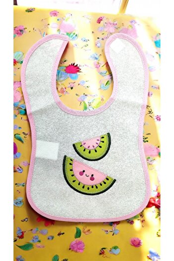 MİLAYS LİFE HOME COLLECTİON 0-12 Months Baby Bibs Colorful Cute Character Embossing with Cirt Cirt Binding