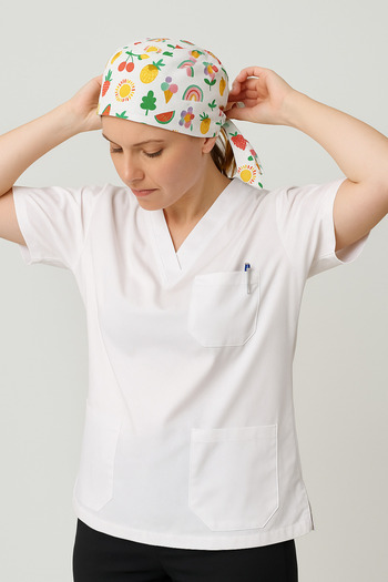 mirach 4-Pocket Nurse and Doctor Scrubs Single Top Uniform Hospital Surgical Uniform Comfortable Medical Clothing