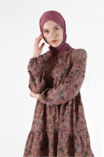 Alvina LACED DETAIL PATTERNED FOLDED TUNIC 42320