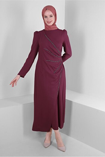 Alvina ANVELOP LOOK STONE EMBROIDERED DRESS 43543