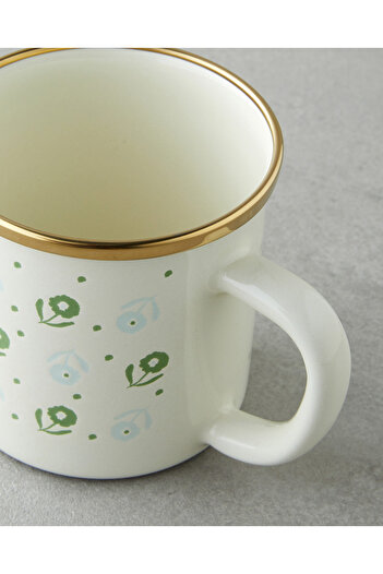 English Home Lianis Emaye Kupa 350 ml Yeşil-Mavi