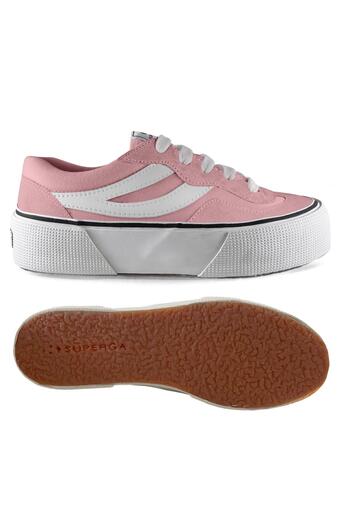 Superga 3041 Revolley Colorblock Platform Kadın Pembe Platform Sneaker