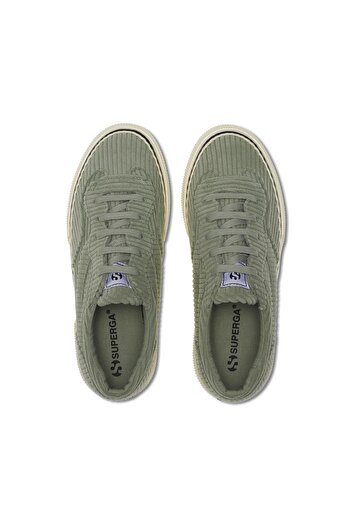 Superga 3041 Revolley Platform Corduroy Kadın Gri Platform Sneaker
