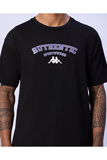 Kappa Dean T-Shirt Erkek Siyah Regular Fit Tişört