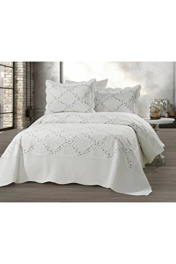 eco concept Double Embroidered Bedspread - Colorful Dowry Quilted
