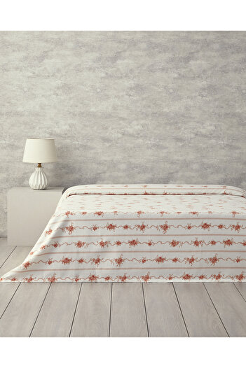 English Home Flower Line Çift Kişilik Pike Turuncu