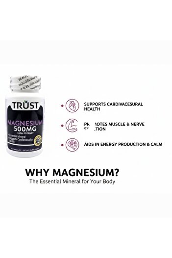 Trust Magnesium for Support in Health 60 Capsules