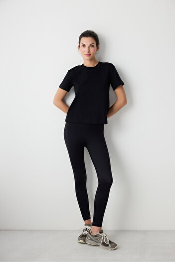 Penti Black Crew Neck Premium Cotton T-Shirt