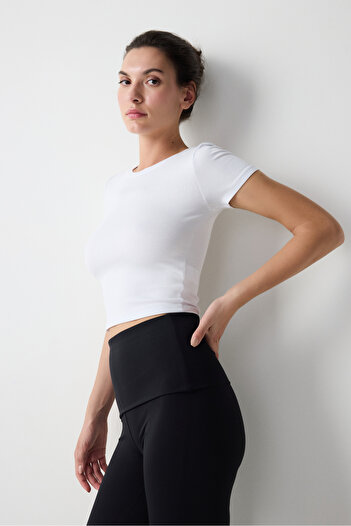 Penti Λευκό μπλουζάκι Crew Neck Basic Optics