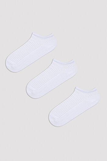 Penti Basic Colosio White 3 Piece Booties Socks