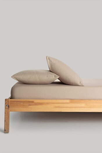 Barine Smooth Flat Sheet Sand Beige 240X260