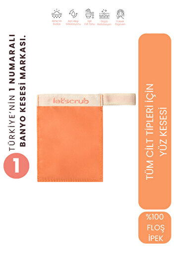 LET'SCRUB Baby Face Scrub Flushing Silk Exfoliating Glove for Sensitive Skin 1 Piece