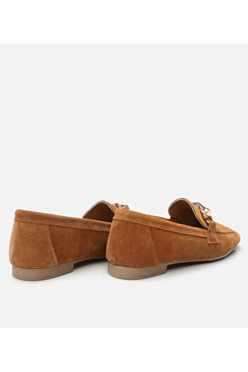 Hotiç Kadın Deri Taba Loafer