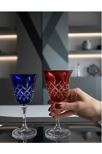 DECOSTYLE Crystal Bohemia Colored Footed Decor Square 1 Pcs