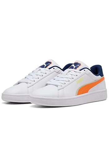 Puma Smash 3.0 Playdate Jr 402826 Unisex Sports Shoes White
