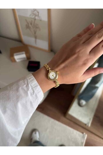 RoseandRoses Leffa Minimal Women's Wristwatch Gold (White Dial)