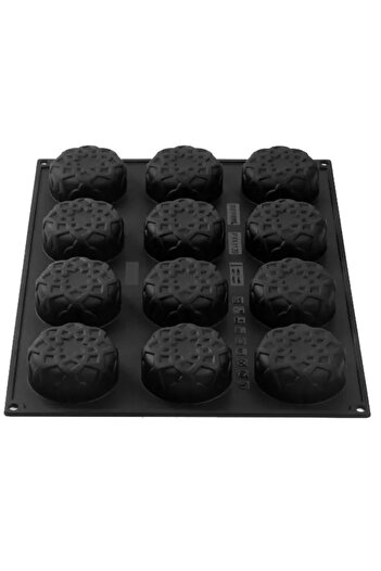 Pavoni 3D silicone mold for single-portions, Dahab by Fadi Kurdi, 12 cavities, 300x175mm, Ø75×30h, 120 ml