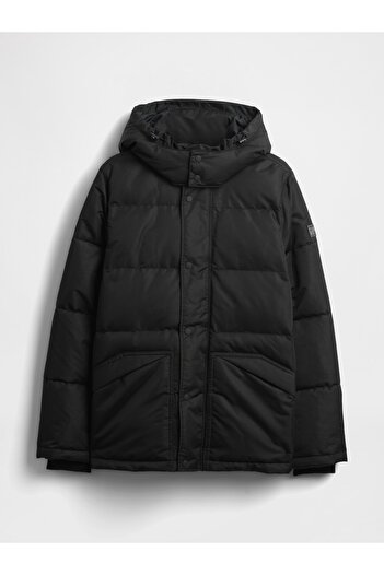 GAP Erkek Siyah ColdControl Max Relaxed Heavyweight Puffer Şişme Mont