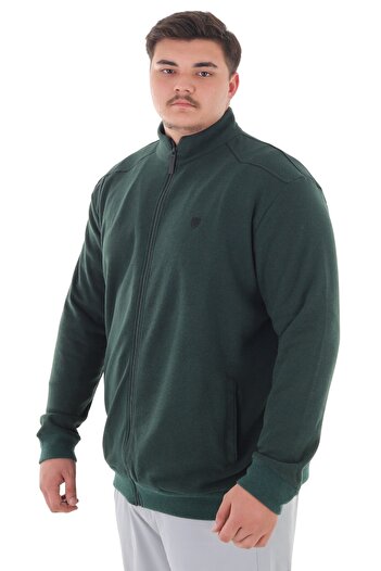 marufshop Ανδρικό παλτό με φερμουάρ με ψηλό γιακά, βαμβακερό, φαρδύ και άνετο, κατάλληλο για άνδρες με βάρος μεταξύ 122-158 κιλών