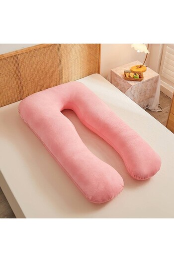 Kardett Pregnancy and Nursing Pillow Peach Pink - multifunctional U-Shape pillow for complete support