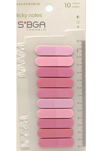sibga tasarım Oval Pink Transparent Colored Postit Post-It Post It. Bookmark Bookmark Post-It Sticker Note Paper