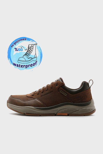 SKECHERS Bengao-Hombre Deri Karışımlı Su Geçirmez Casual Ayakkabı Erkek AYAKKABI 210021 CDB