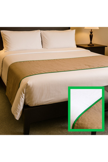 MEŞELİ TEKSTİL Hotel Runner Bedspread - Single Size 60X180 |   Stylish Durable Easy to Iron