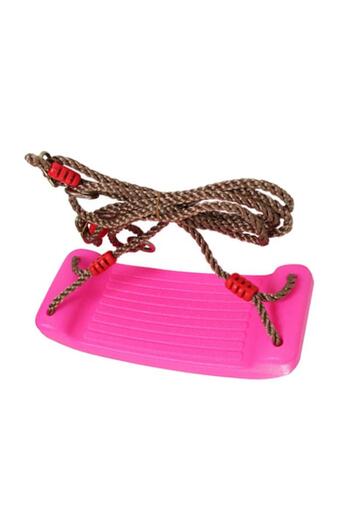 OEM Plastic Swing for Children without Backrest, Ropes Included, Pink Color