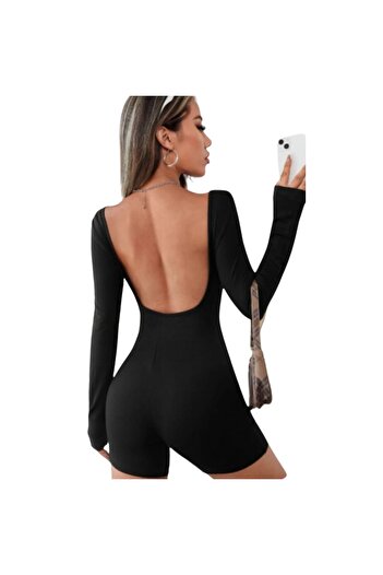 VEYA Open back jumpsuit, open back design is a great addition