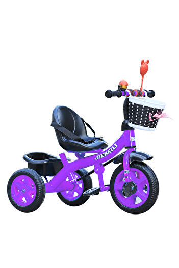 NBW Pedal tricycle for children 2-5 years old, 2 storage baskets, Purple