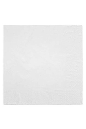 SHOPIENS Luxury Table Napkins with 2 Layers White 40 x 40 cm - Pack of 100