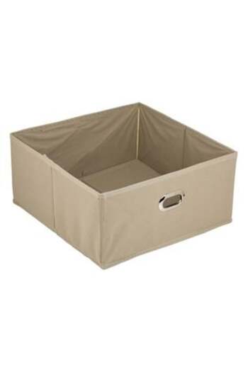 SHOPIENS Storage Box Beige 31 x 31 x 15 cm