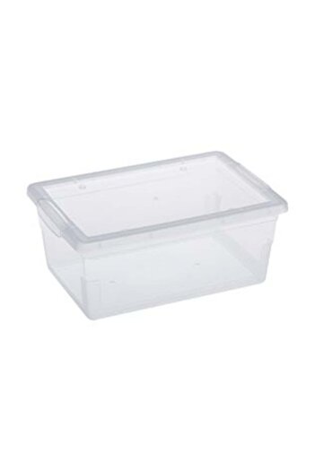 SHOPIENS Storage Box with Transparent Plastic Lid 9L