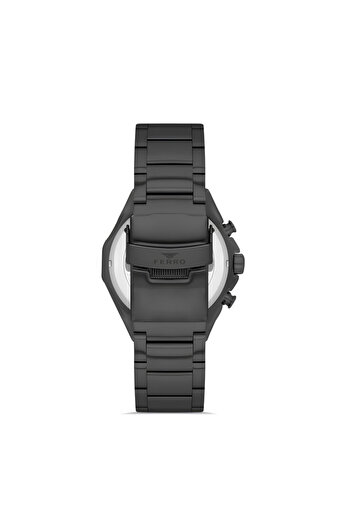 Tesbihane Ferro Black Steel Cord Men's Wristwatch Functions Active 3 Atm Water Resistant Th-Fm41110A-G