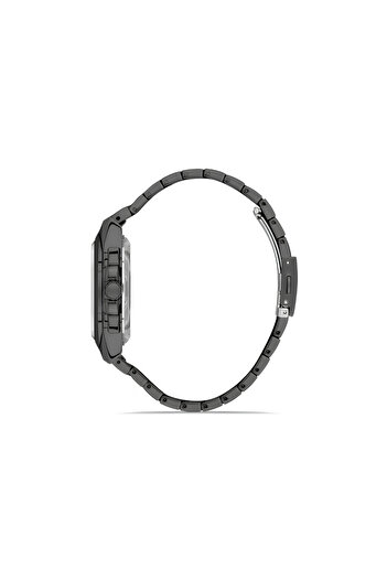 Tesbihane Ferro Black Steel Cord Men's Wristwatch Functions Active 3 Atm Waterproof Th-Fm11505A-V