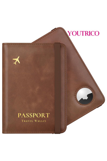 Youtrico Air Tag Passport Holder,RFID Passport Wallet Cover for Women,Passport Protector Case,No Airtag,