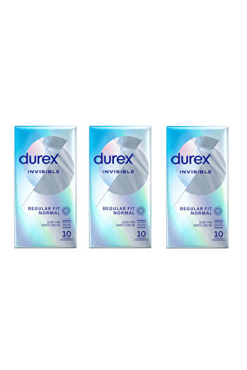 Durex Invisible regular condoms, 30 pieces