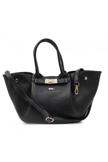 BESSO Tocco Nobile Black Genuine Leather Handbag