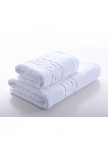 Plush Set of 2 towels 100% Pakistani cotton, hotel, 500 g/m2