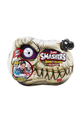 Smashers Dino Island T-Rex Battles by ZURU 50+ Surprises Boys Collectible Dinosaur T-Rex Tr