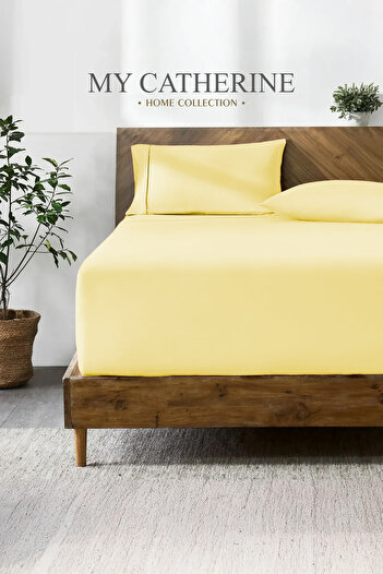 My Catherine Elastic & Hypoallergenic Bed Sheet |   100% Cotton Bed Sheet Combed Cotton Fabric |   Single-Double-King Size Bed Sheet